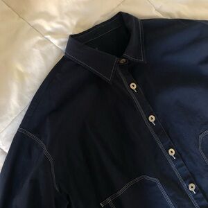 Men's Navy Lightweight Shirt Jacket